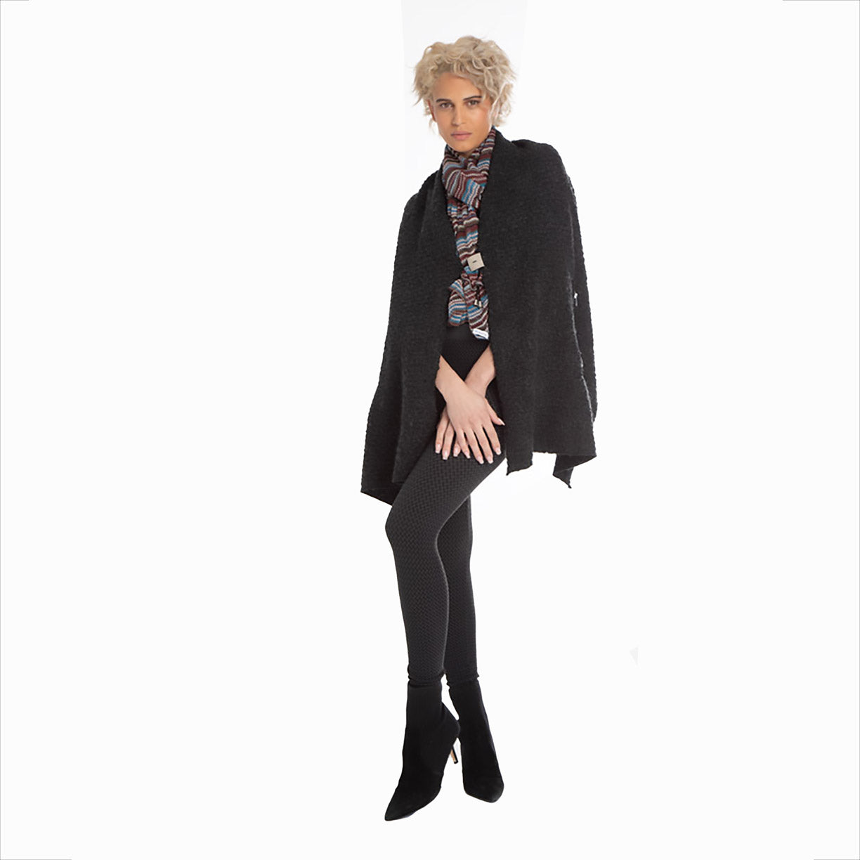 Gray wool Wrap