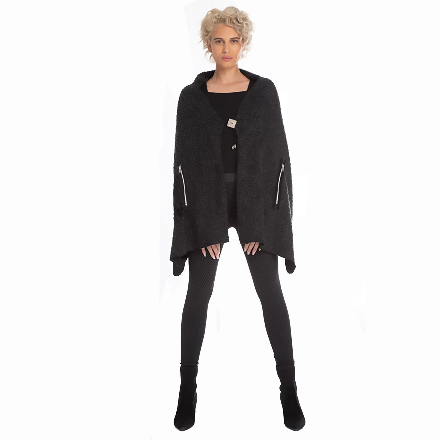 Gray wool Wrap