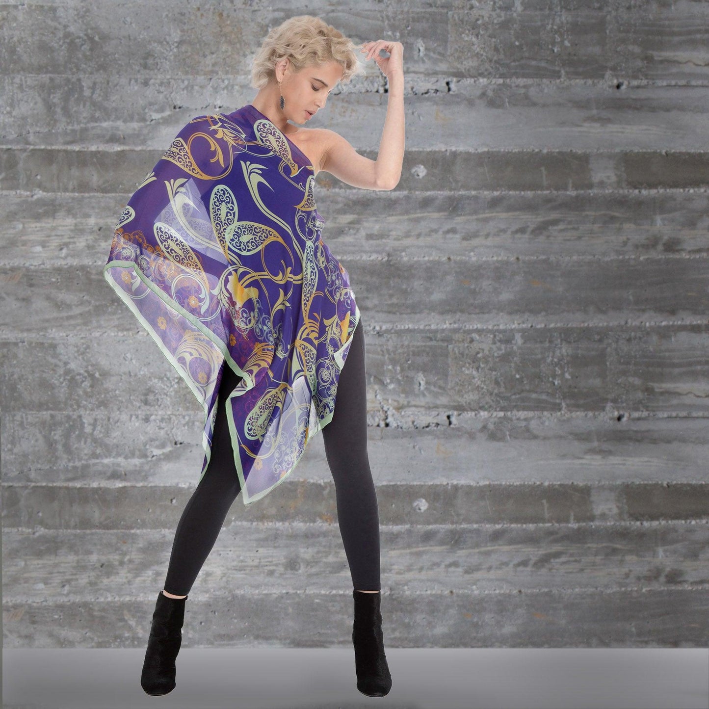 arabian nights silk scarf wrap