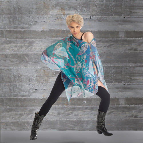 arabian nights silk scarf wrap