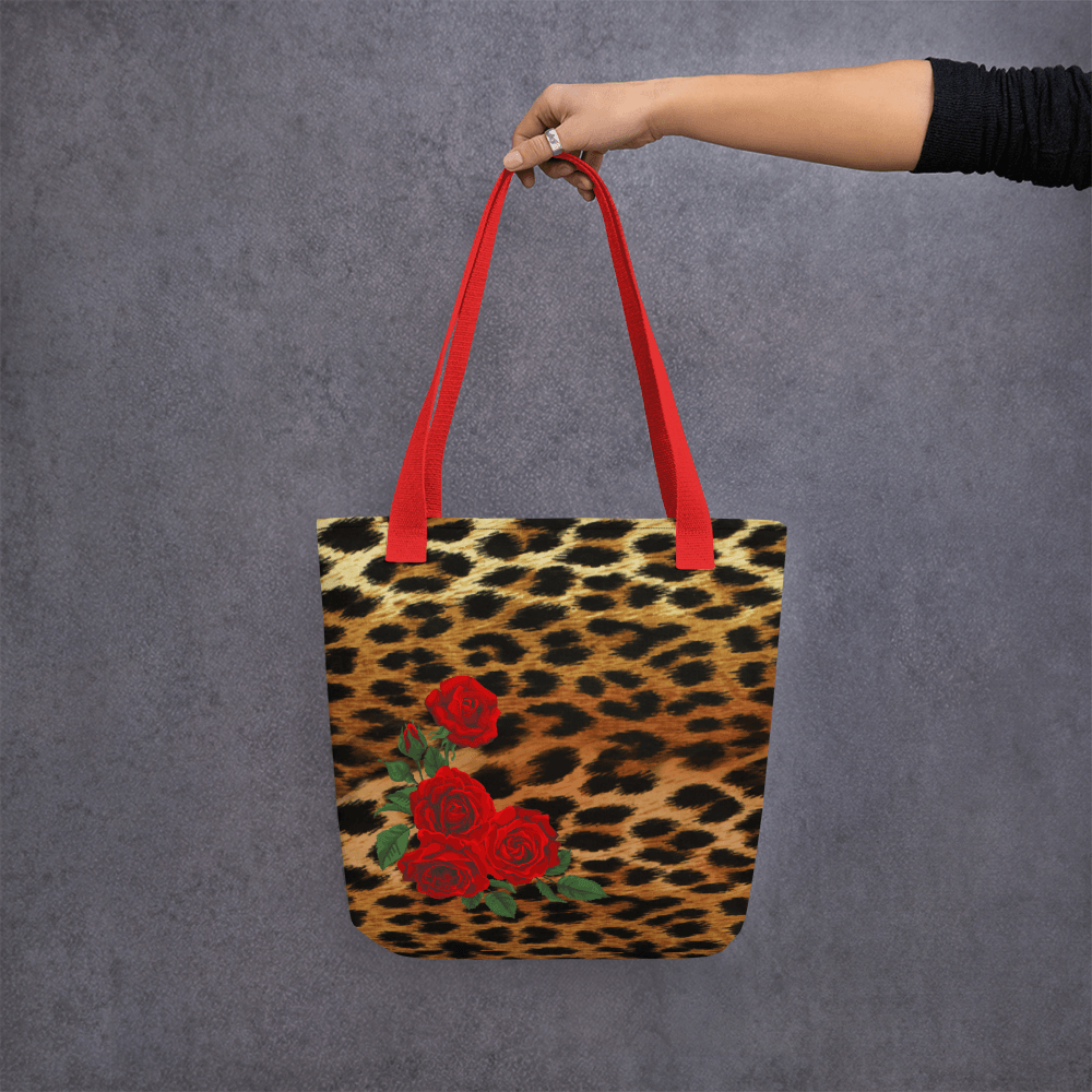 Leopard and Roses Tote - LuLuBdesign