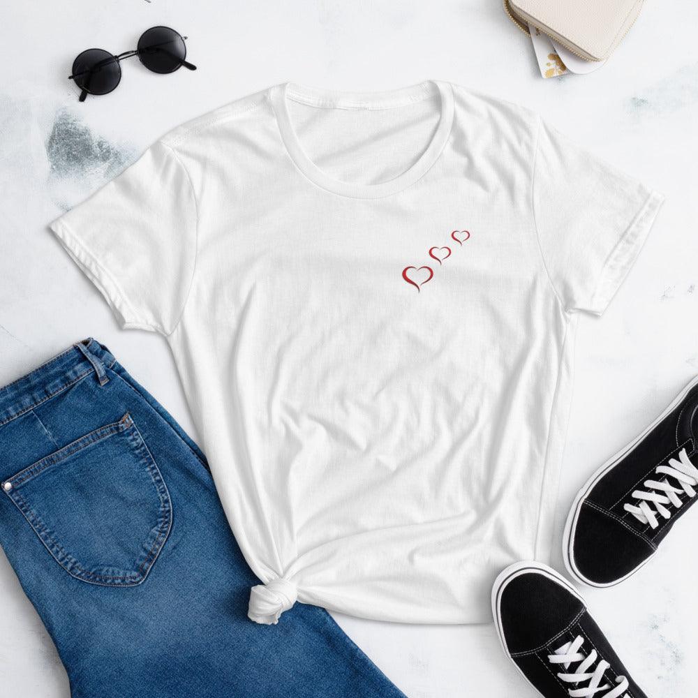 Three Hearts T-shirt - LuLuBdesign