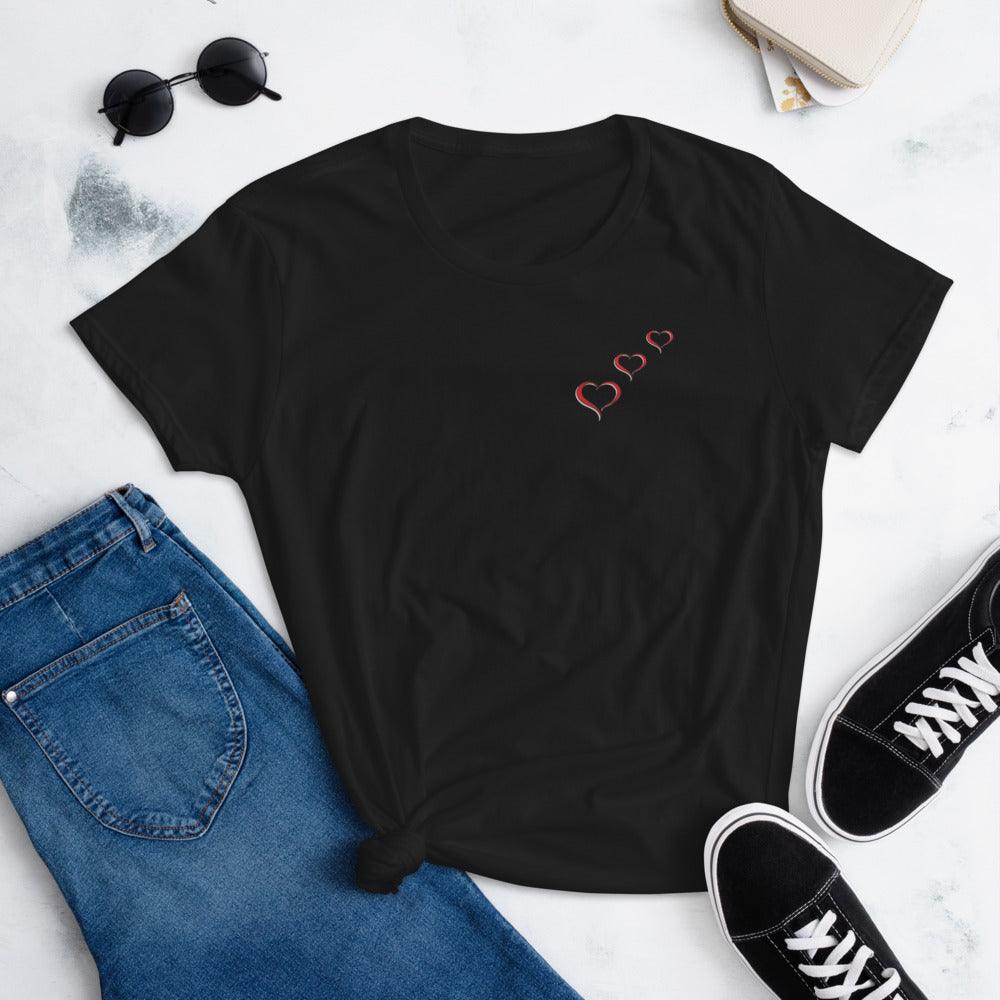 Three Hearts T-shirt - LuLuBdesign
